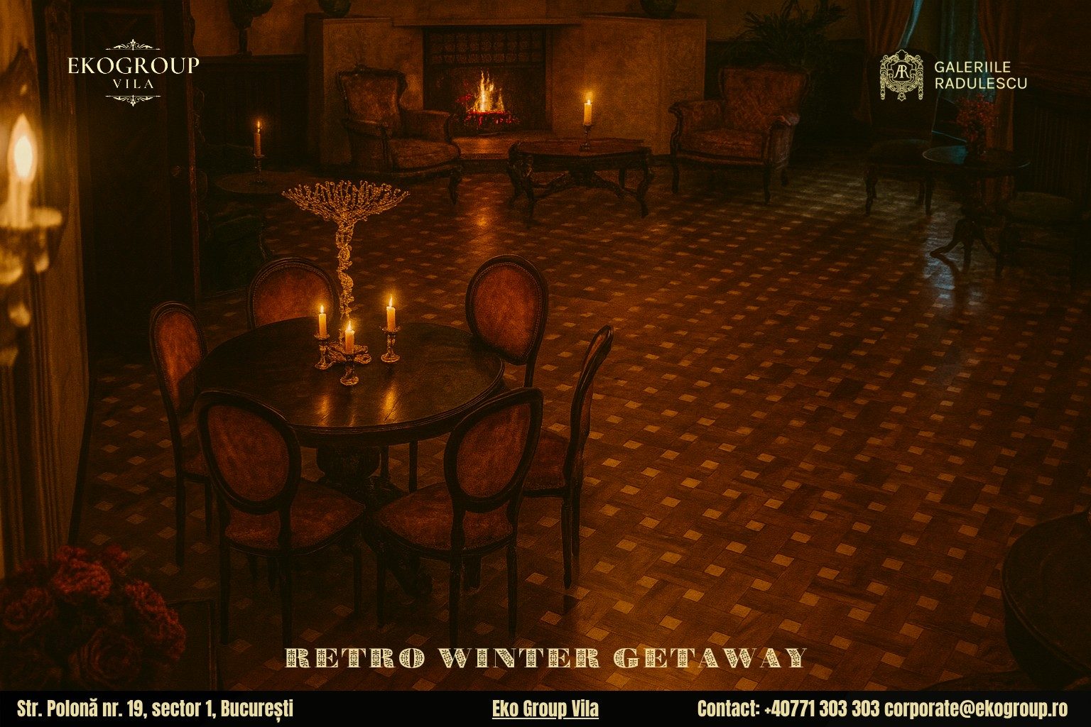 Târg de Crăciun de Poveste: Crăciunul Anilor ’30 la Eko Group Vila, o Alternativă Elegantă și Nostalgică